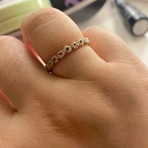 10k rose gold infinity Diamond band